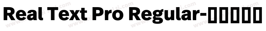 Real Text Pro Regular字体转换